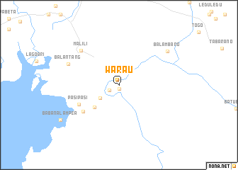 map of Warau