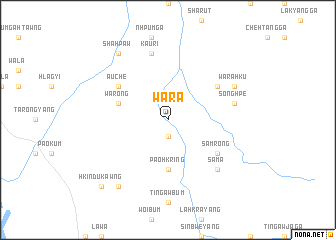 map of Wara