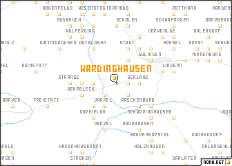 map of Wardinghausen