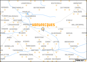 map of Wardrecques