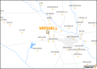 map of Wardwell