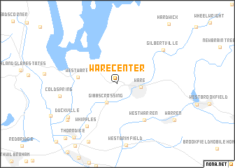 map of Ware Center