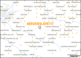 map of Wargnies-le-Petit