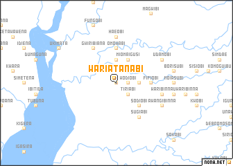 map of Wariatanabi