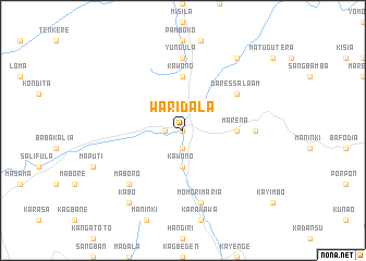 map of Waridala