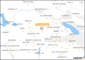 map of Warners