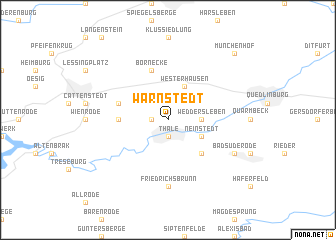 map of Warnstedt