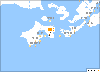 map of Waro