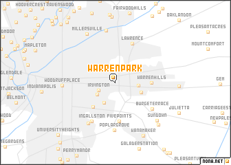 map of Warren Park