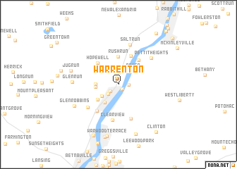map of Warrenton