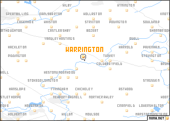 map of Warrington