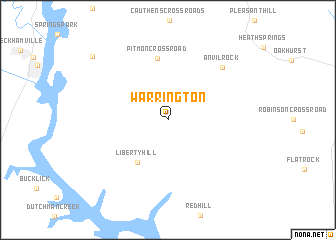 map of Warrington