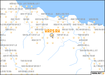 map of Warsaw