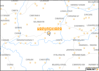 map of Warungkiara