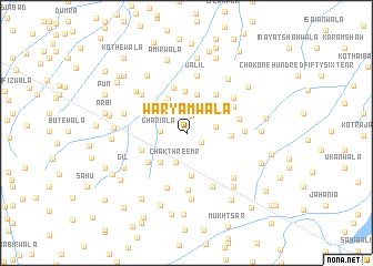 map of Waryāmwāla