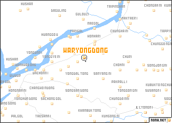 map of Waryong-dong