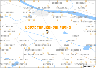 map of Warząchewka Królewska