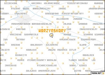 map of Warzyn Skóry