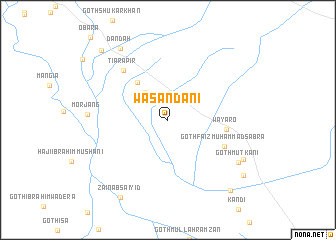 map of Wasandāni