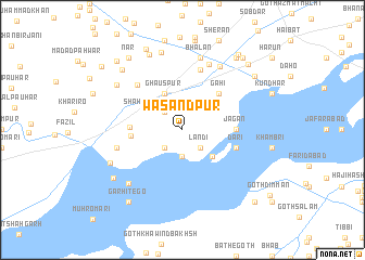 map of Wasandpur