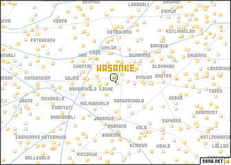 map of Wasanke