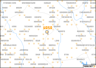 map of Wasa
