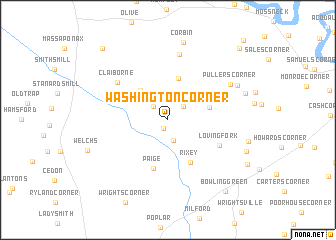 map of Washington Corner
