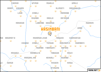 map of Wasimbani