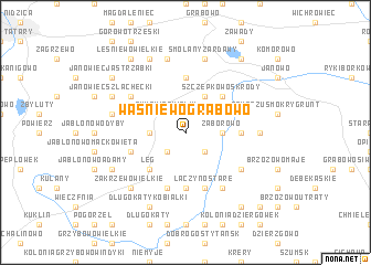 map of Waśniewo-Grabowo