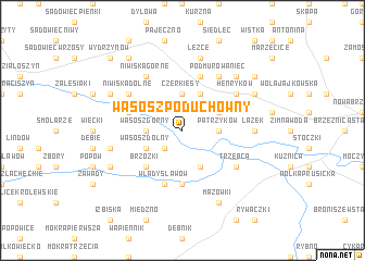 map of Wąsosz Poduchowny