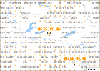 map of Wasserfuhr