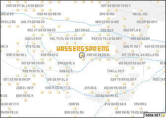 map of Wassergspreng
