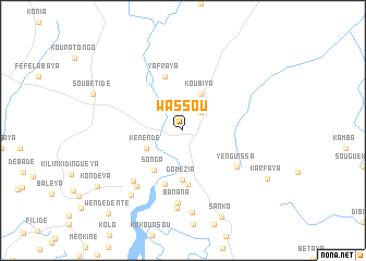 map of Wassou