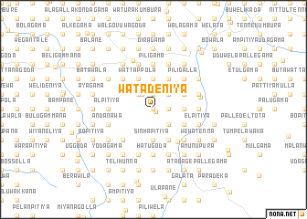 map of Watadeniya