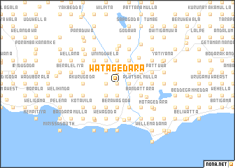 map of Watagedara