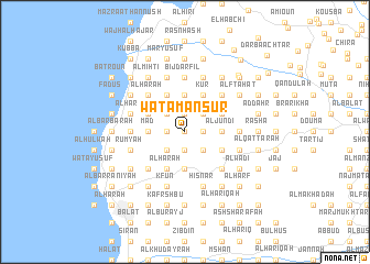 map of Waţāʼ Manşūr