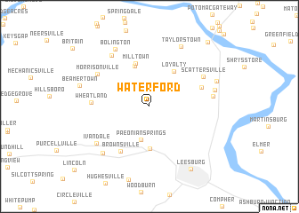 map of Waterford