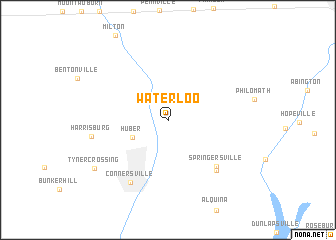 map of Waterloo