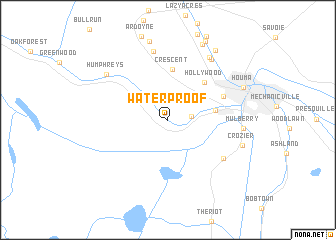 map of Waterproof