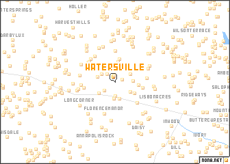 map of Watersville