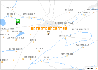 map of Watertown Center