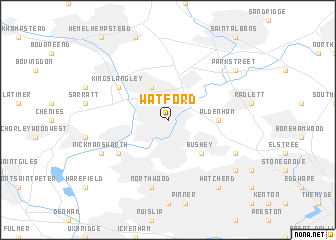 map of Watford