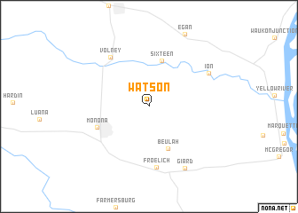 map of Watson
