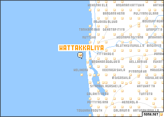 map of Wattakkaliya