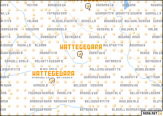 map of Wattegedara