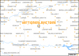 map of Wattignies-la-Victoire