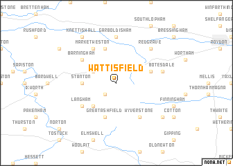 map of Wattisfield