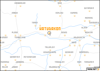 map of Watudakon