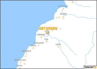 map of Watunohu