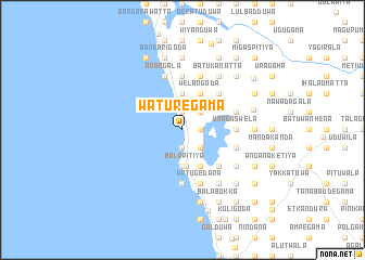 map of Waturegama